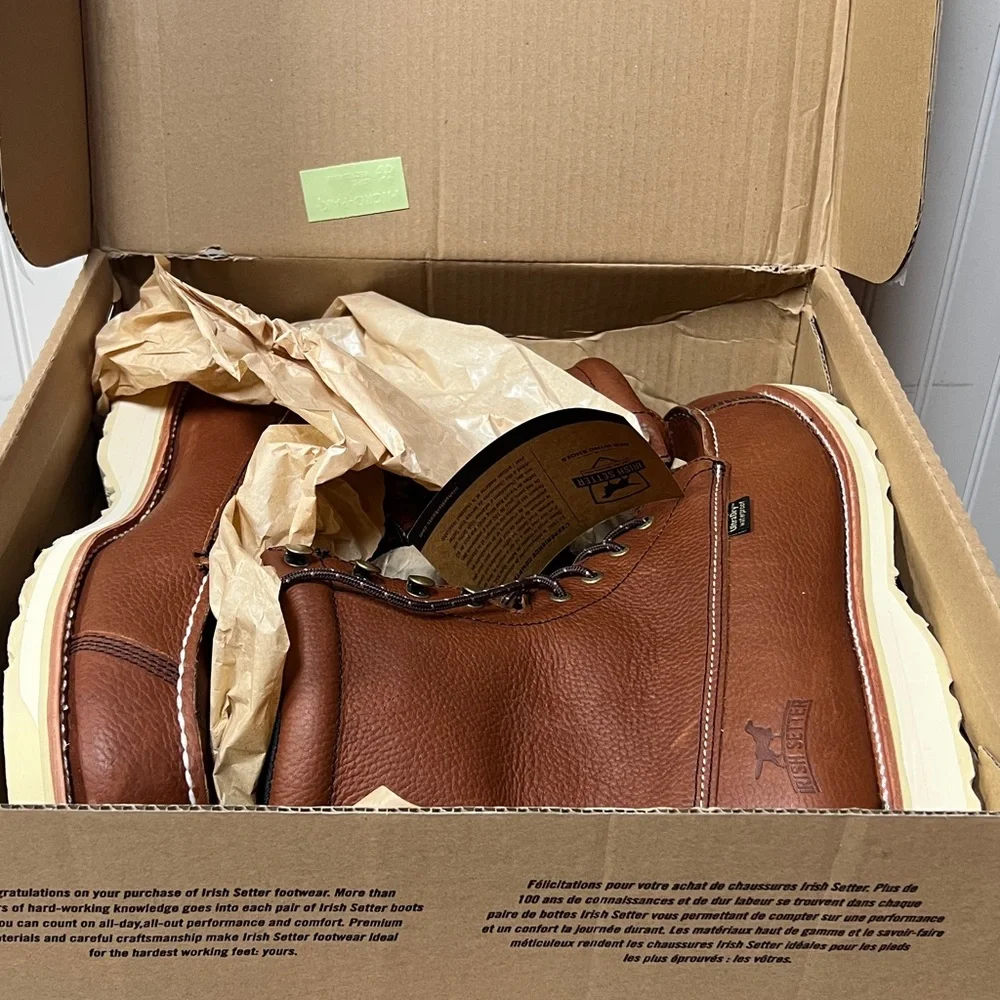 Red Wing Irish Setter 894 Wingshooter Moc Toe Boots 13D NWT New